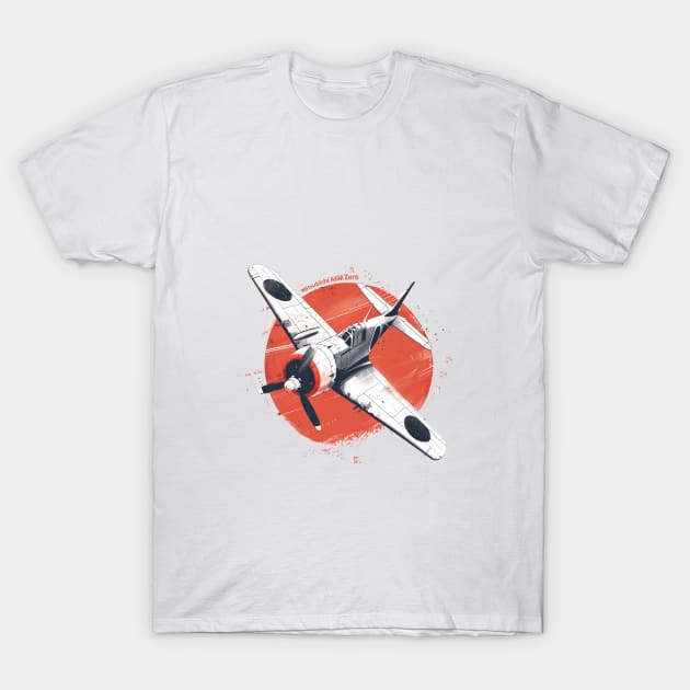 Mitsubishi A6m Zero T-Shirt by General-Rascal